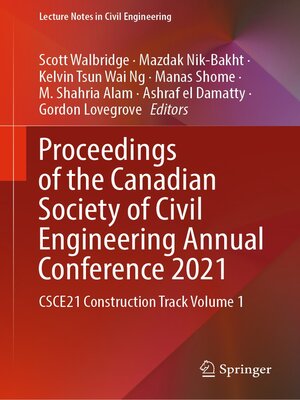cover image of Proceedings of the Canadian Society of Civil Engineering Annual Conference 2021